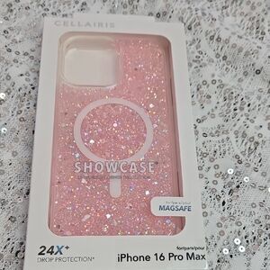 Pink Sparkle Case for iPhone 16 Pro Max, Brand New